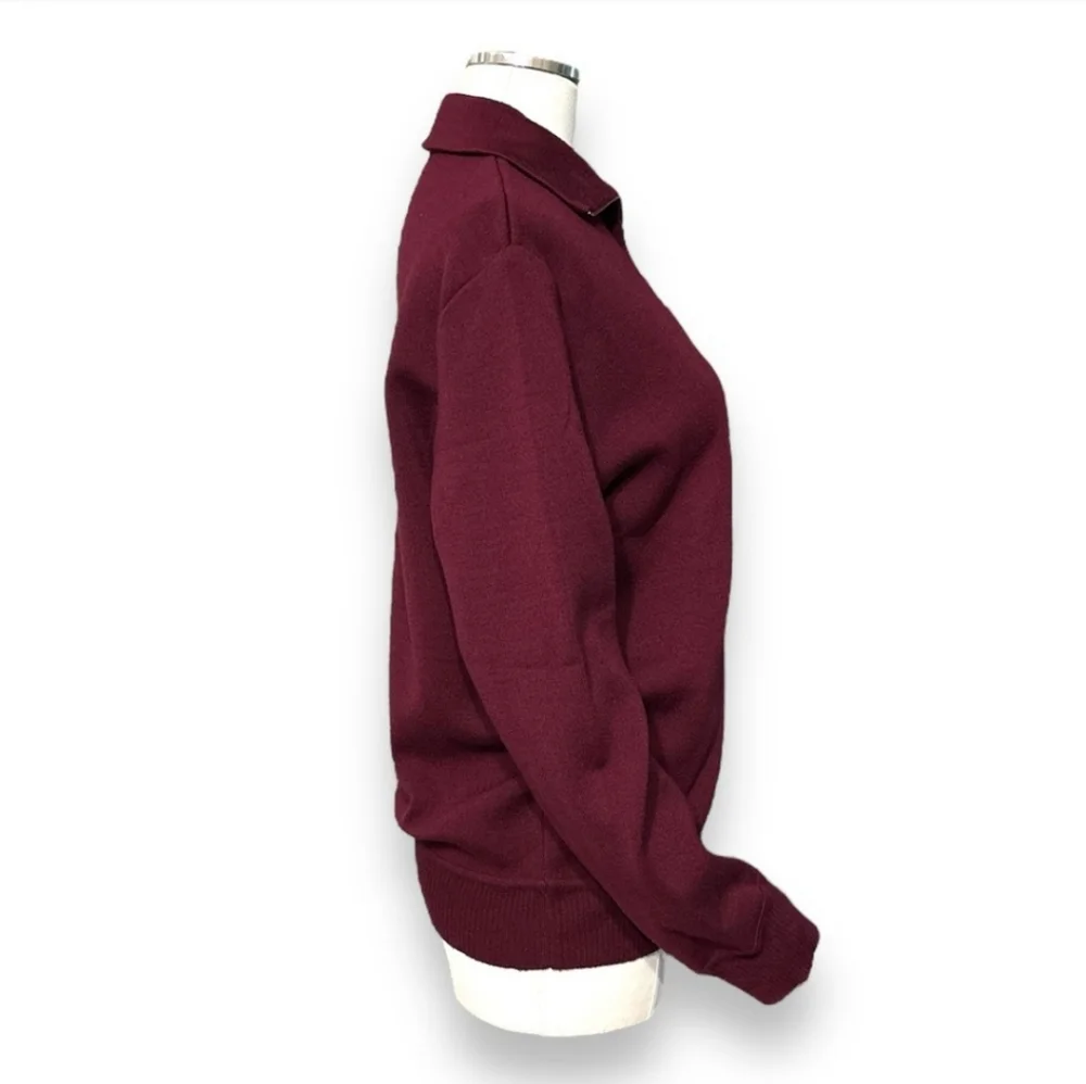 GIVENCHY FOR CHESA Wool Quarter Zip Pullover